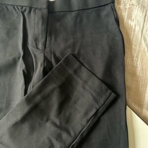 Chic Black Cropped Trouser Pant